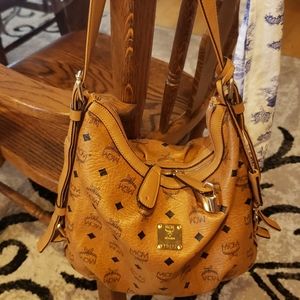 Authentic MCM cognac Leather